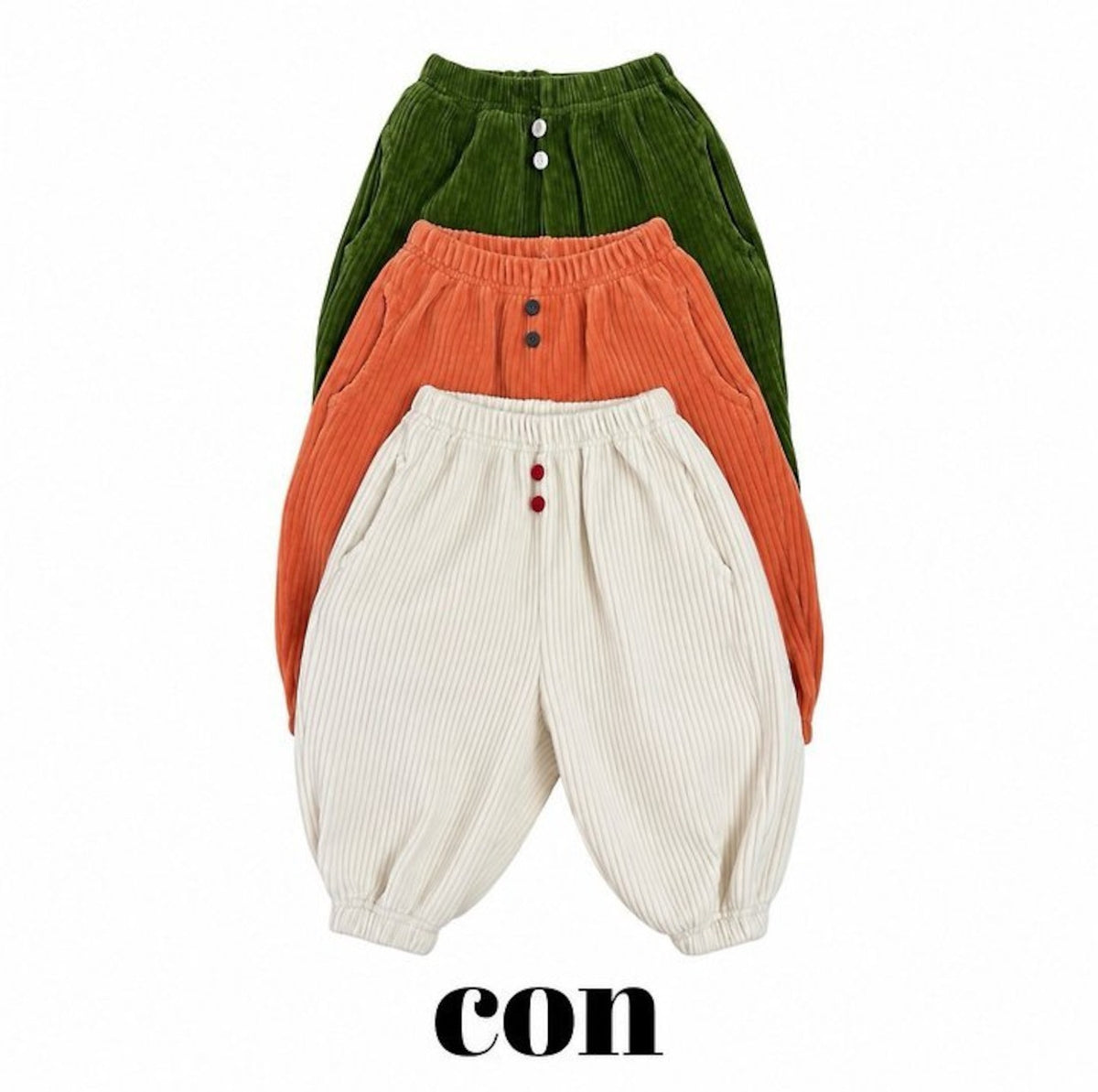 CON │ リブジョガーパンツ【予約商品】