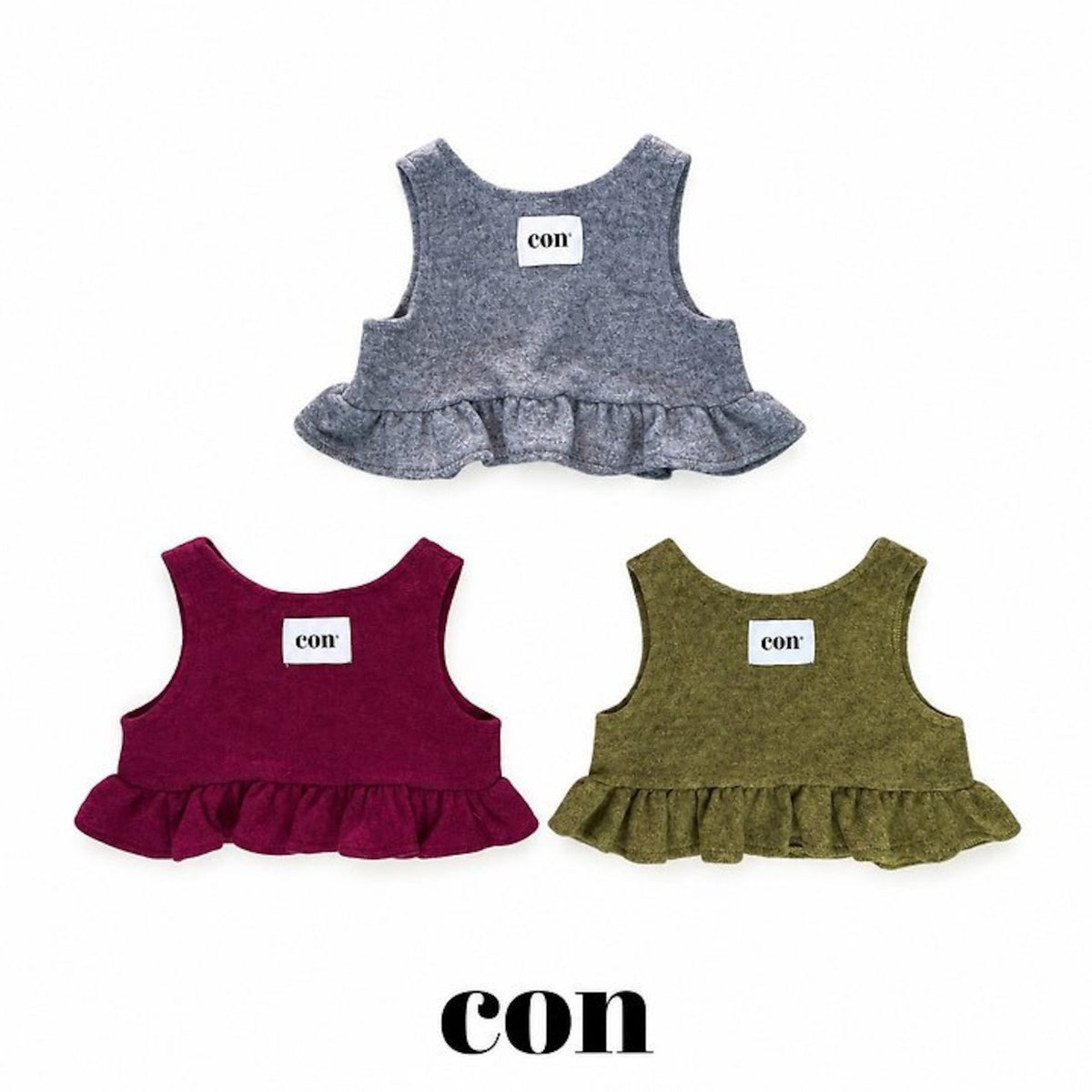 CON │ フロントバックフリルベスト【予約商品】