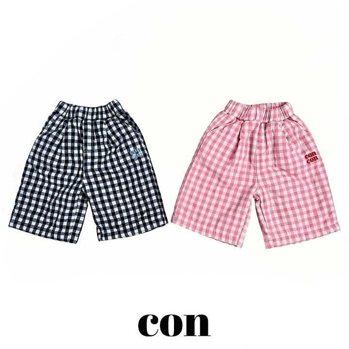 CON │ チェック中綿パンツ【予約商品】