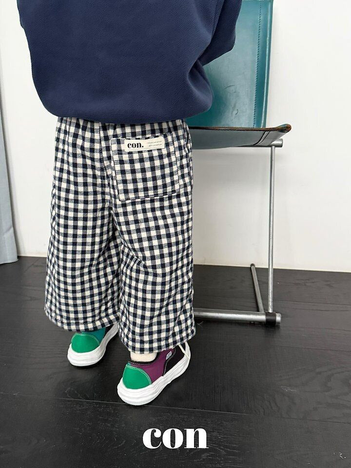 CON │ チェック中綿パンツ【予約商品】