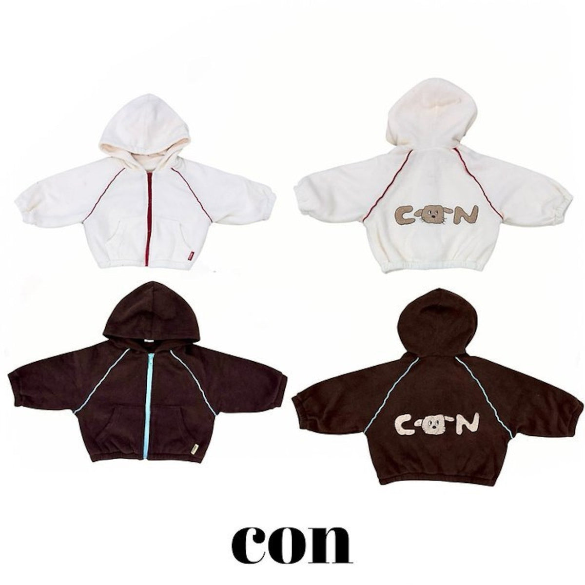 CON │ ドローイングフードジップアップ【予約商品】