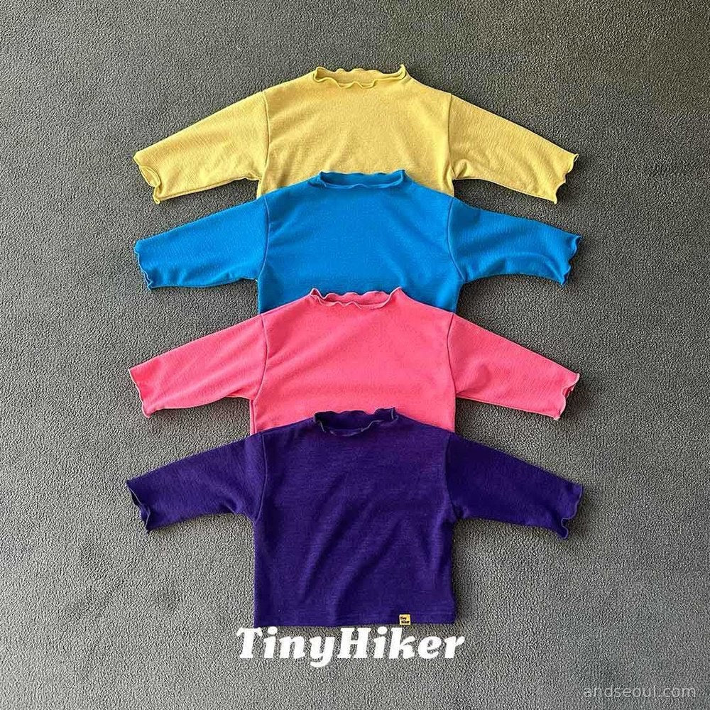 Tiny Hiker｜カラーポップ フリルTシャツ【取り寄せ】