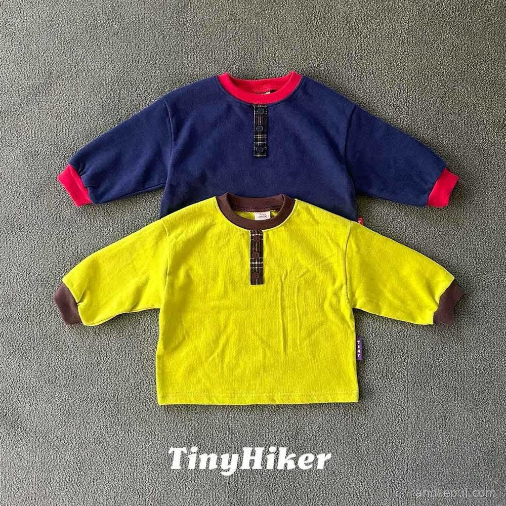 Tiny Hiker｜恐竜 ヘンリーネックTシャツ【取り寄せ】