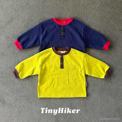 Tiny Hiker｜恐竜 ヘンリーネックTシャツ【取り寄せ】