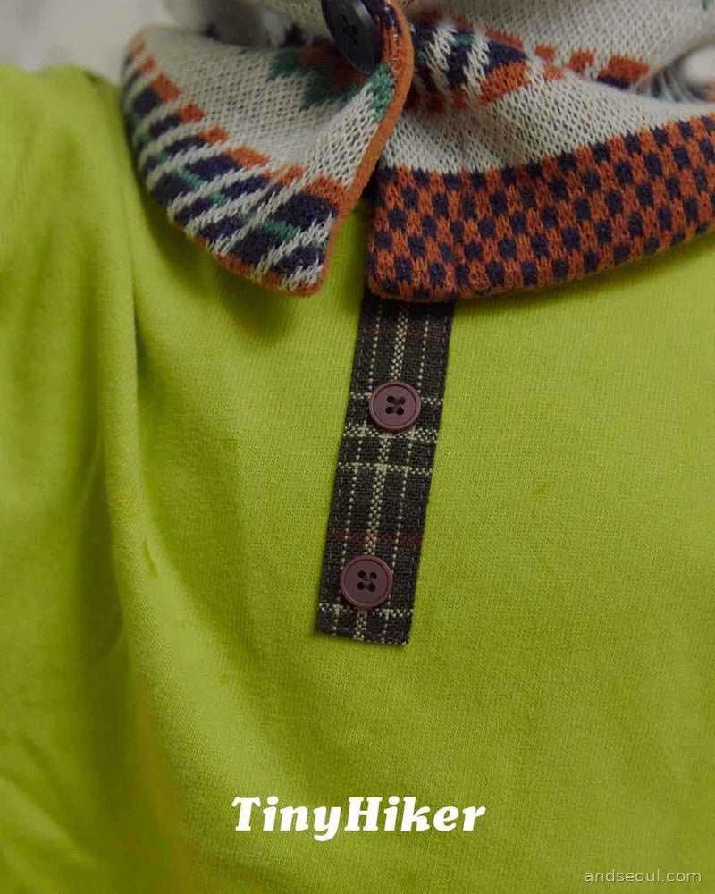 Tiny Hiker｜恐竜 ヘンリーネックTシャツ【取り寄せ】