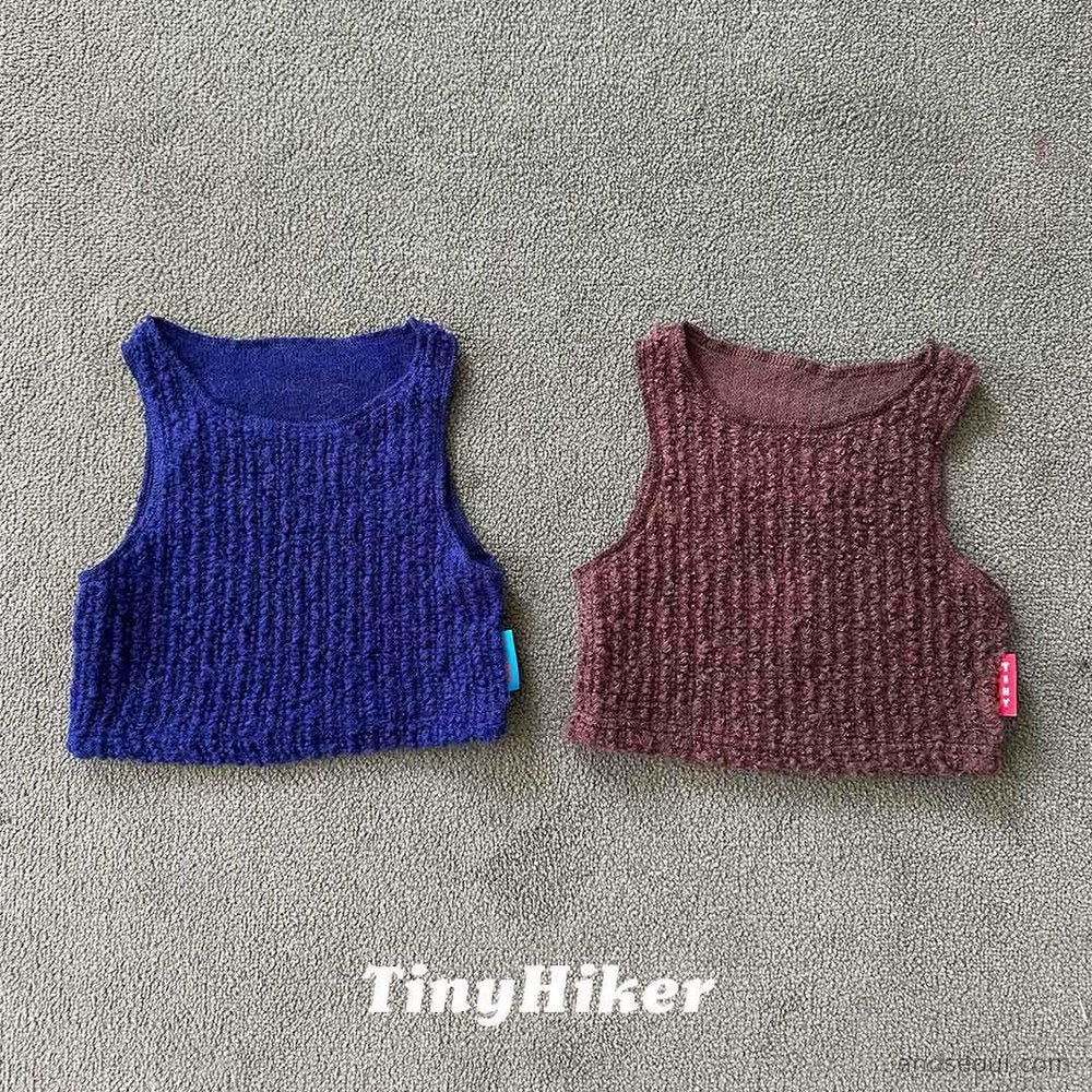 Tiny Hiker｜パンプキン ノースリーブTシャツ【取り寄せ】