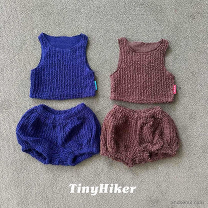 Tiny Hiker｜パンプキン ノースリーブTシャツ【取り寄せ】