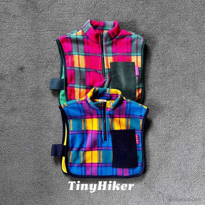 Tiny Hiker｜シャルポシ チェックベスト【取り寄せ】