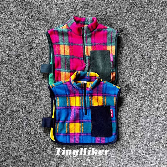 Tiny Hiker｜シャルポシ チェックベスト【取り寄せ】