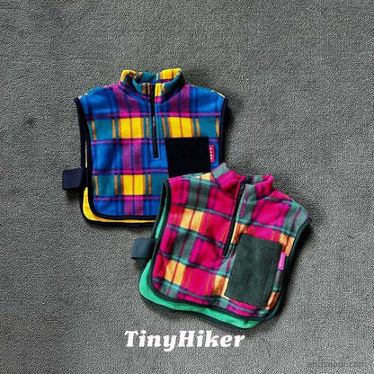 Tiny Hiker｜シャルポシ チェックベスト【取り寄せ】