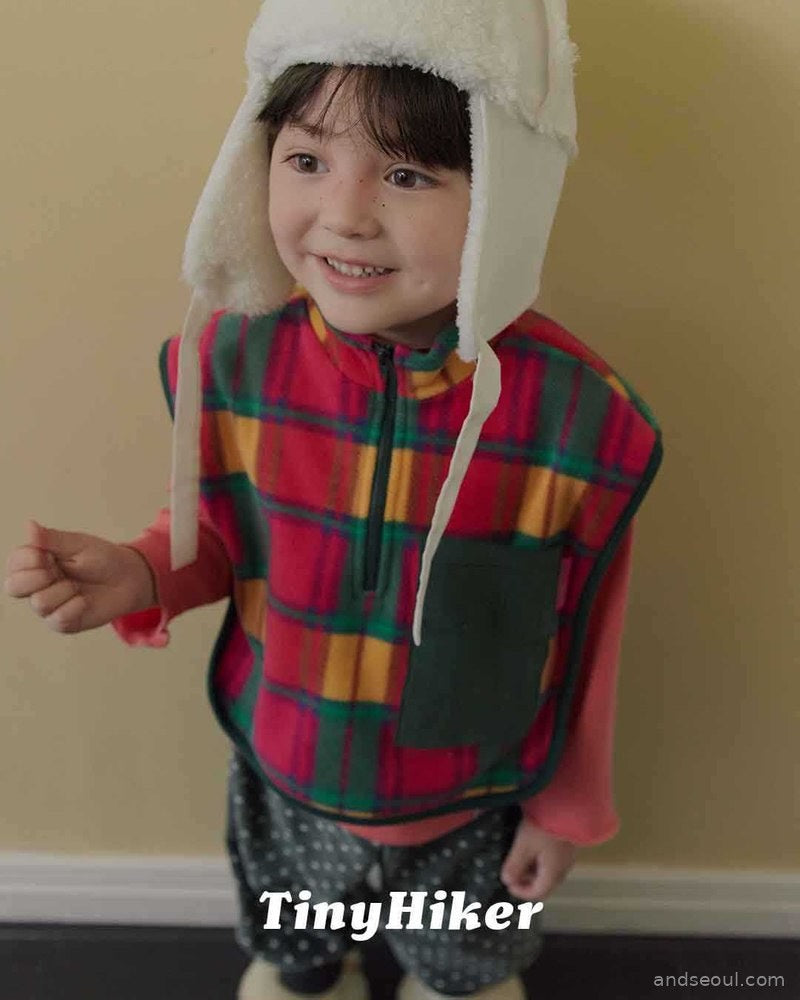 Tiny Hiker｜シャルポシ チェックベスト【取り寄せ】