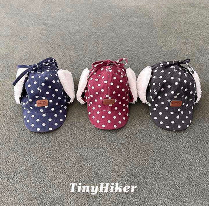 Tiny Hiker｜ドット イヤーフラップキャップ【取り寄せ】