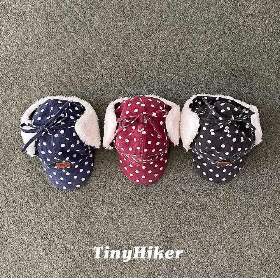 Tiny Hiker｜ドット イヤーフラップキャップ【取り寄せ】