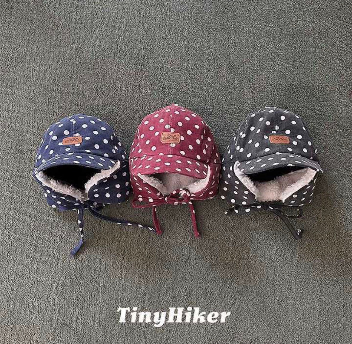 Tiny Hiker｜ドット イヤーフラップキャップ【取り寄せ】