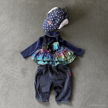 Tiny Hiker｜ダックフィット ピンコットン タートルネックTシャツ【取り寄せ】