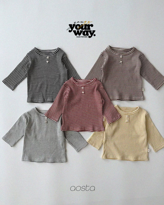 Stripe Button Top｜ストライプボタントップ