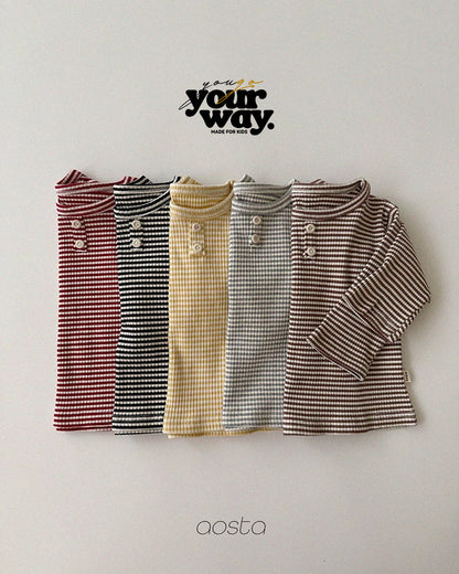 Stripe Button Top｜ストライプボタントップ