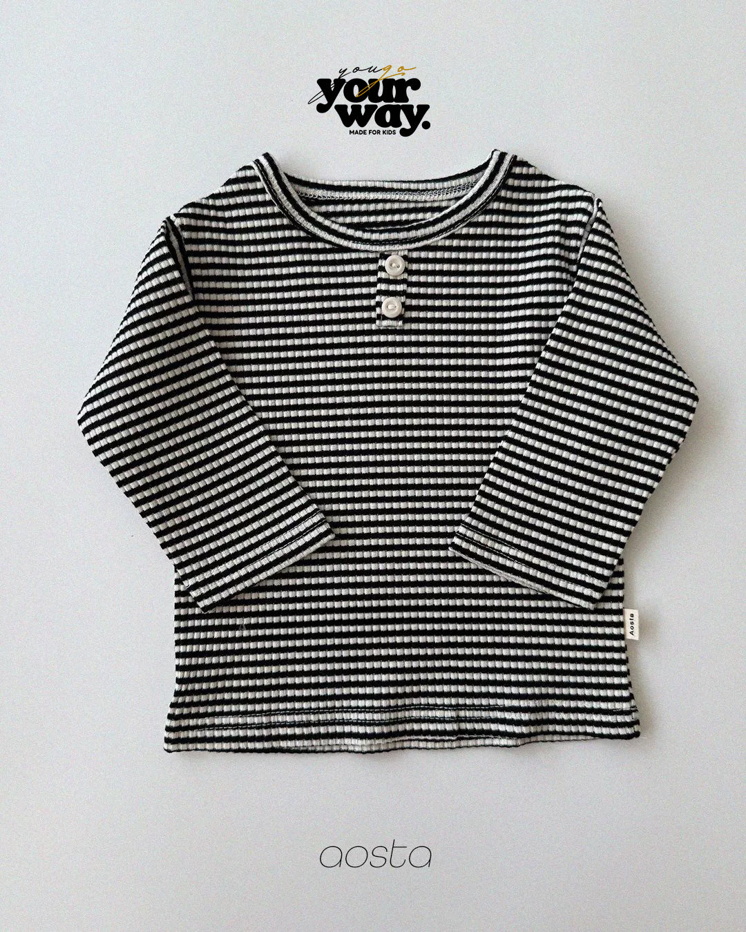Stripe Button Top｜ストライプボタントップ