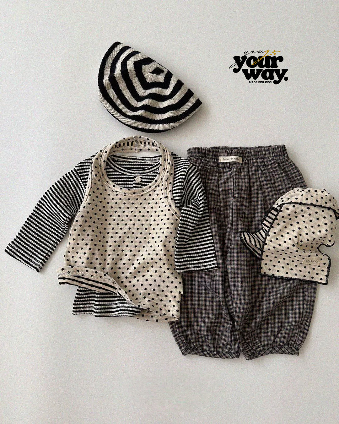 Stripe Button Top｜ストライプボタントップ