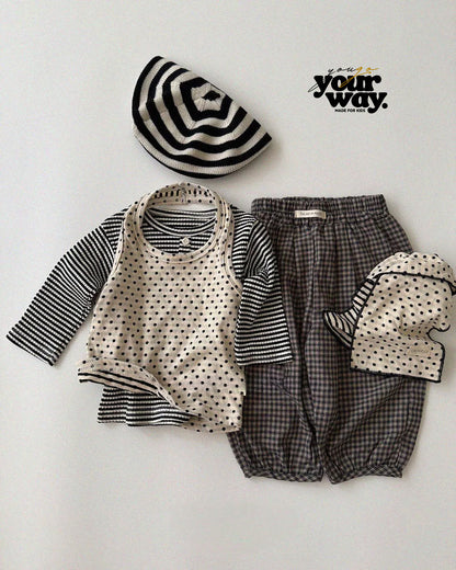 Stripe Button Top｜ストライプボタントップ
