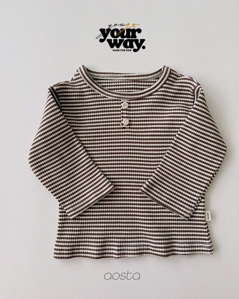 Stripe Button Top｜ストライプボタントップ