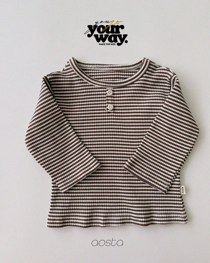 Stripe Button Top｜ストライプボタントップ