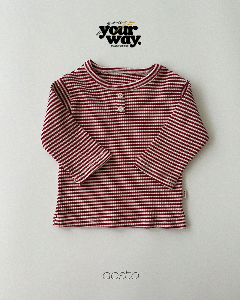 Stripe Button Top｜ストライプボタントップ