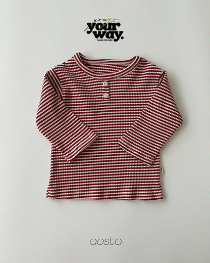 Stripe Button Top｜ストライプボタントップ