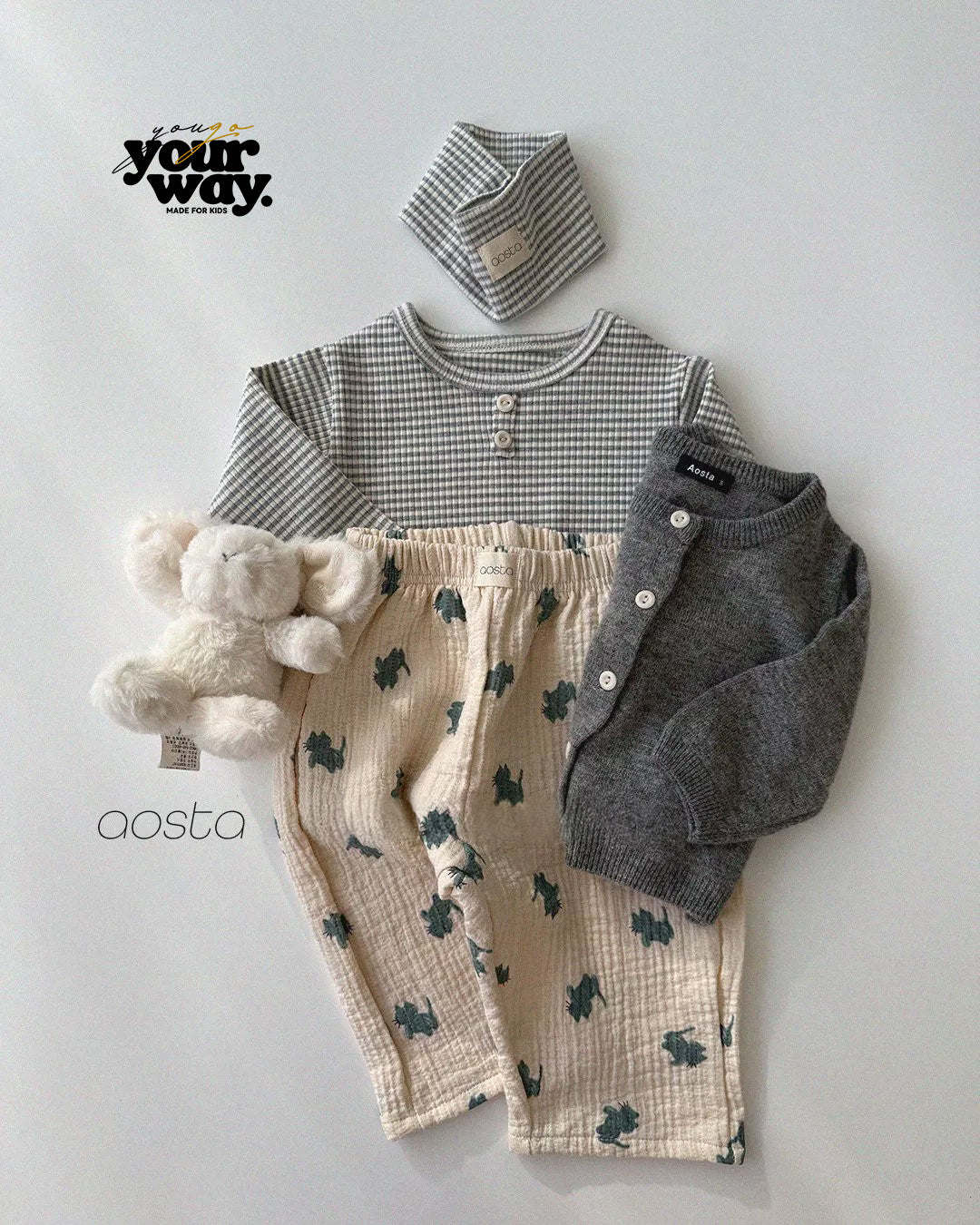 Stripe Button Top｜ストライプボタントップ
