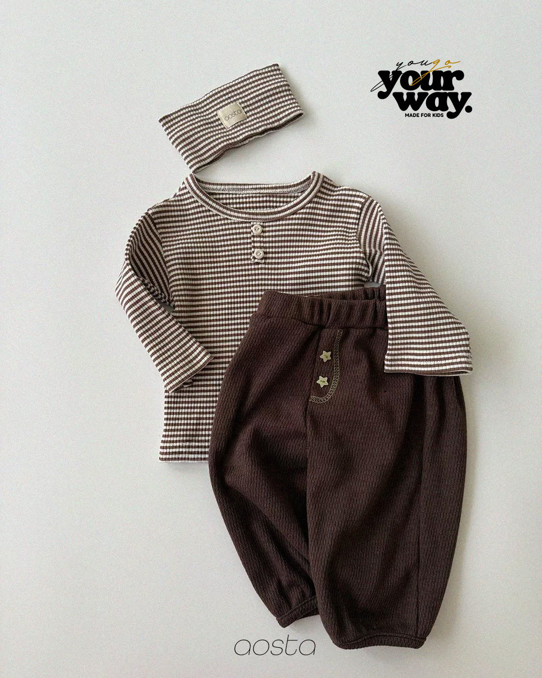 Stripe Button Top｜ストライプボタントップ