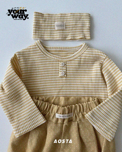 Stripe Button Top｜ストライプボタントップ
