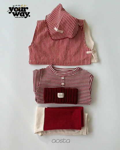 Stripe Button Top｜ストライプボタントップ
