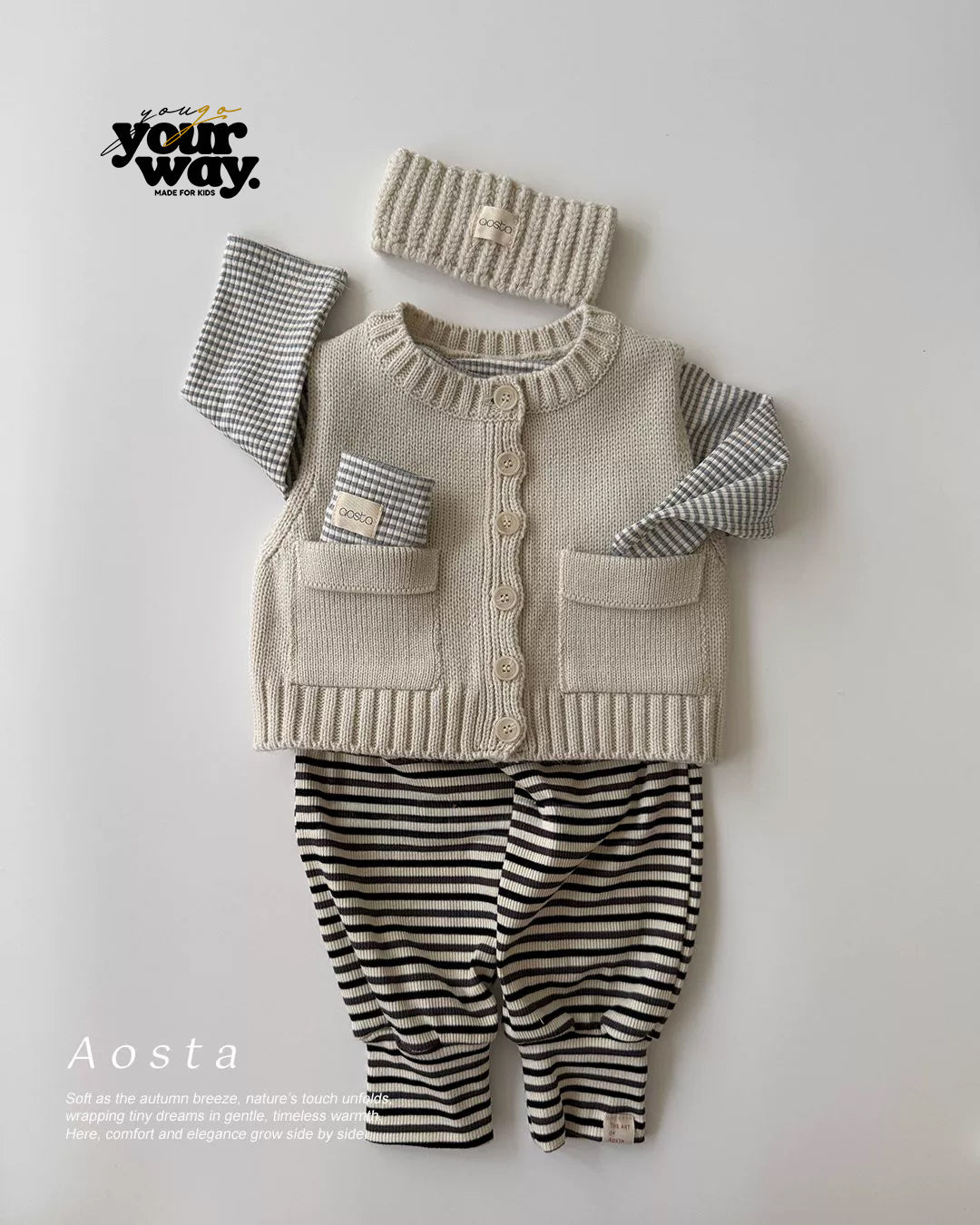 Stripe Button Top｜ストライプボタントップ