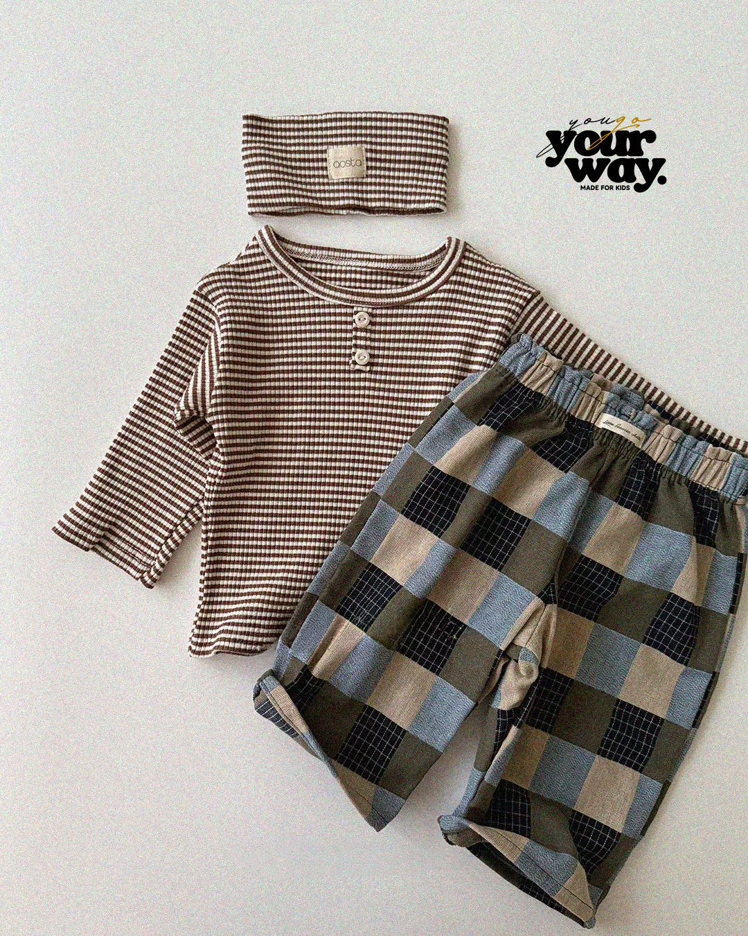 Stripe Button Top｜ストライプボタントップ