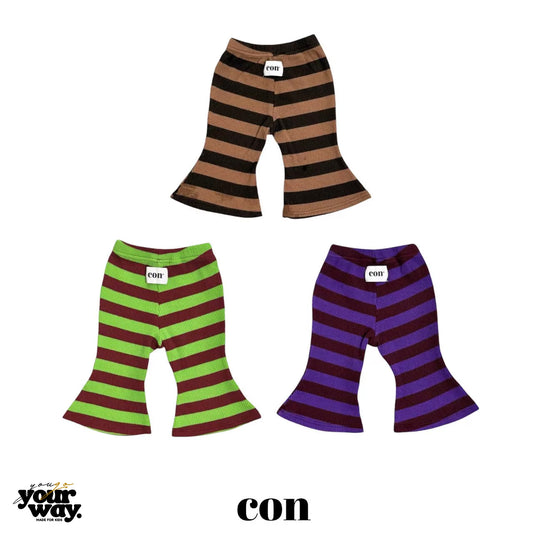 CON Stripe Flare Pants｜ストライプフレアパンツ