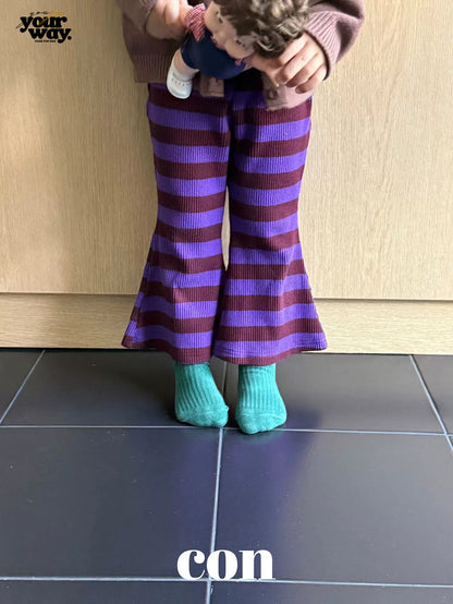 CON Stripe Flare Pants｜ストライプフレアパンツ