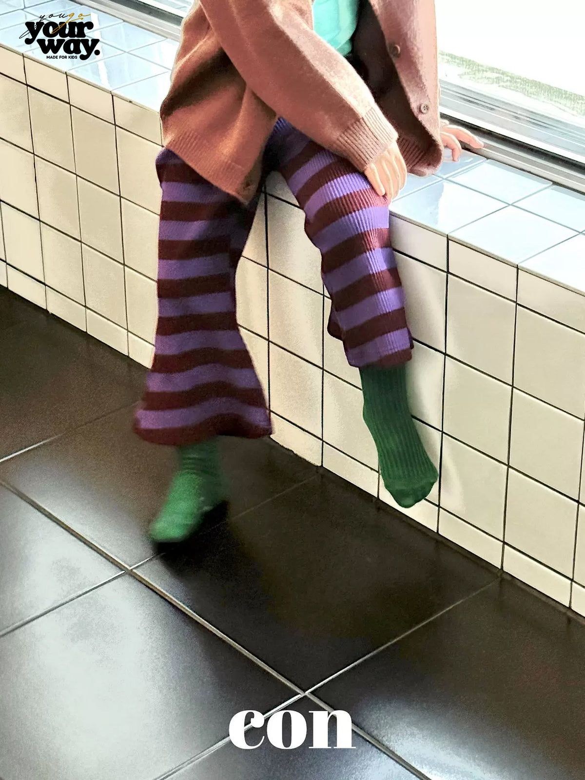 CON Stripe Flare Pants｜ストライプフレアパンツ