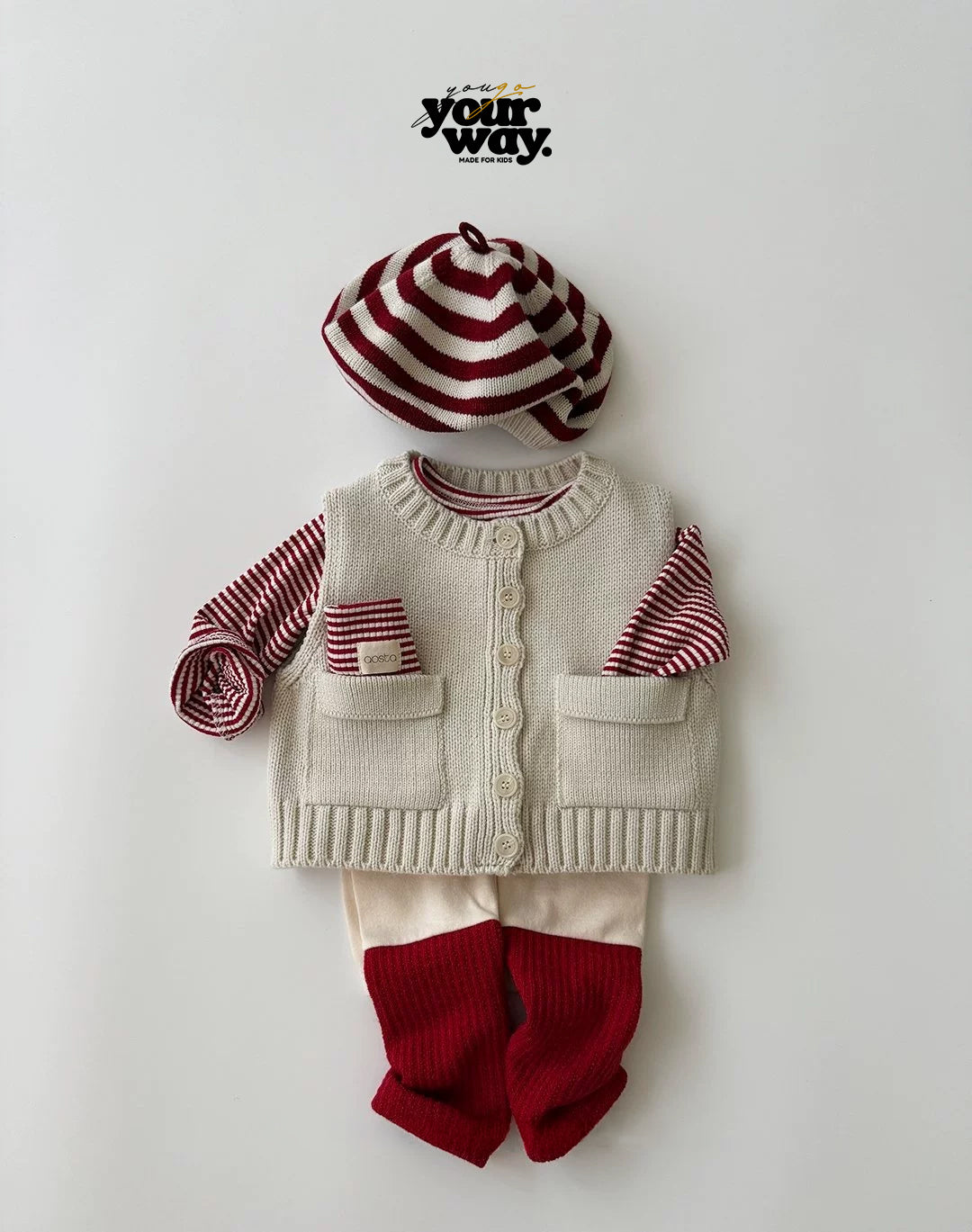 Striped Rib Headband｜ストライプリブヘッドバンド