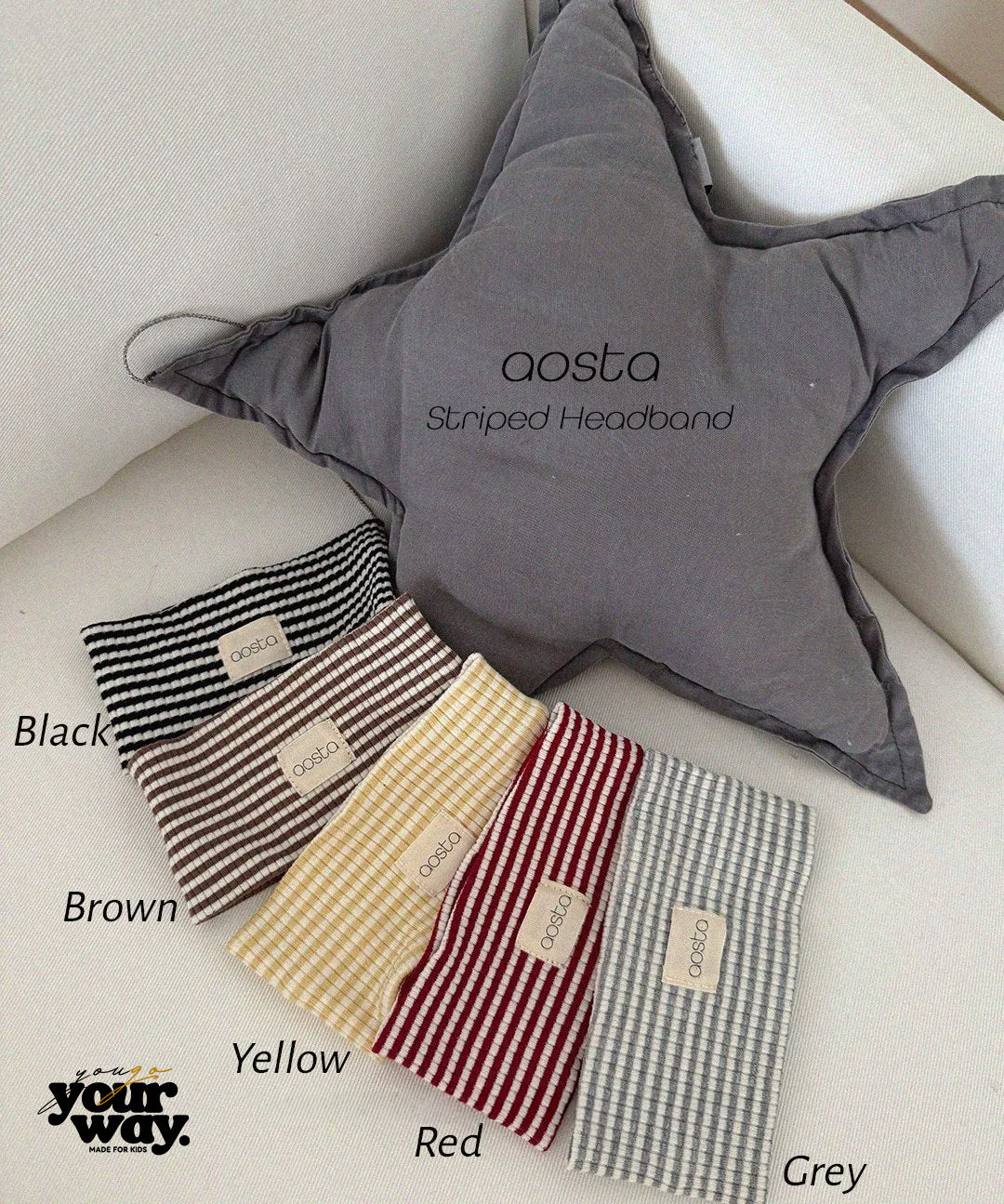 Striped Rib Headband｜ストライプリブヘッドバンド