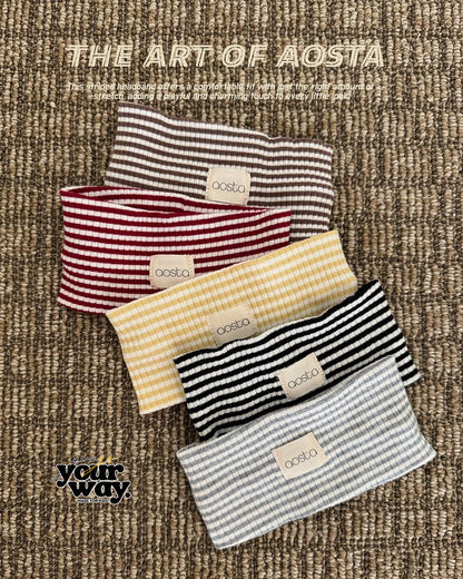 Striped Rib Headband｜ストライプリブヘッドバンド