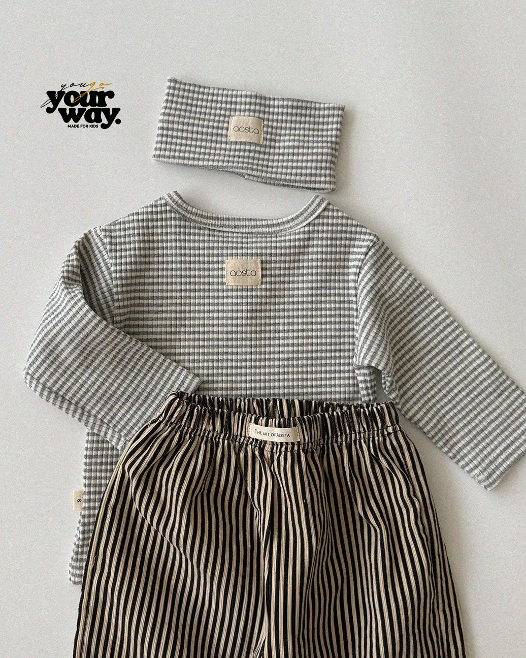 Striped Rib Headband｜ストライプリブヘッドバンド