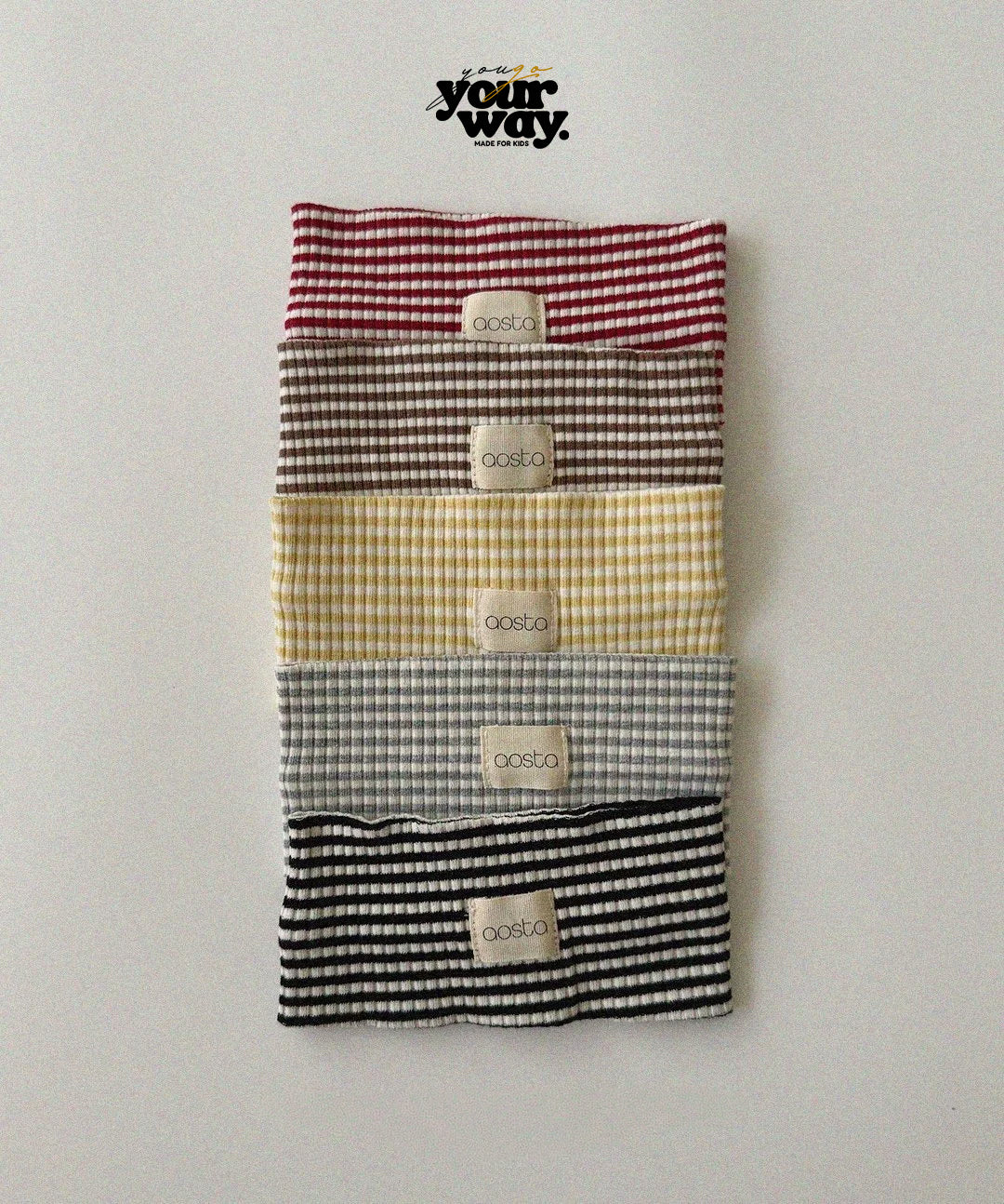 Striped Rib Headband｜ストライプリブヘッドバンド