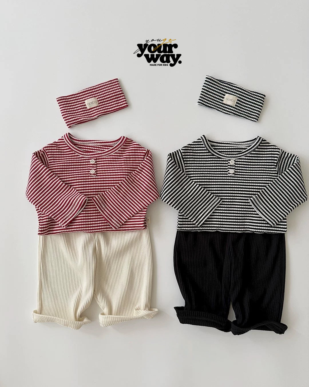Striped Rib Headband｜ストライプリブヘッドバンド