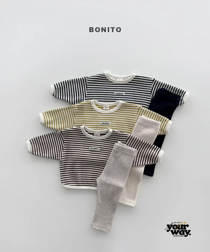 BONITO Stripe Rib Set｜ストライプリブセットアップ