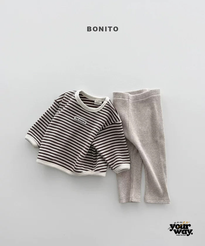 BONITO Stripe Rib Set｜ストライプリブセットアップ