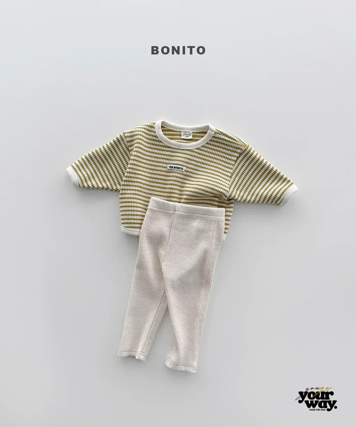 BONITO Stripe Rib Set｜ストライプリブセットアップ
