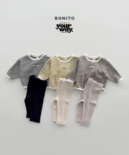 BONITO Stripe Rib Set｜ストライプリブセットアップ