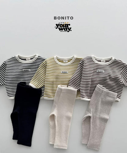 BONITO Stripe Rib Set｜ストライプリブセットアップ