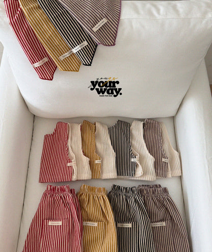 Striped Layered Vest｜ストライプレイヤードベスト
