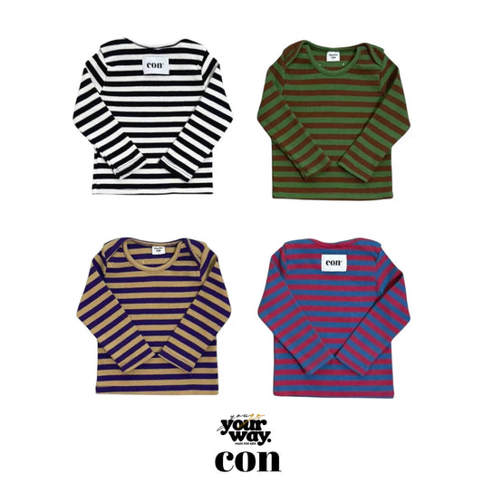 CON Striped Long Sleeve Tee｜ボーダーロングスリーブTシャツ